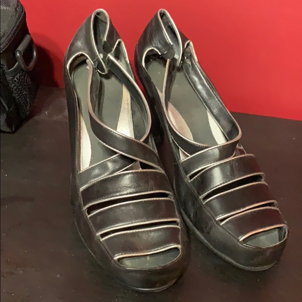 Black and Silver Heels